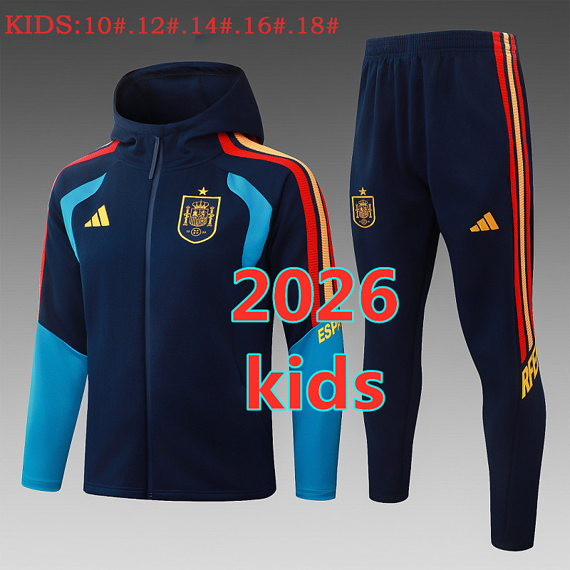 Spain Kids Long Zipper Jacket 10- 18