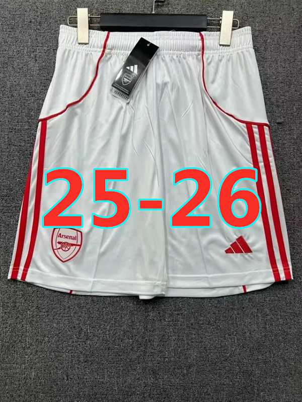 25-26 Arsenal Home Fans Version Shorts S-2XL