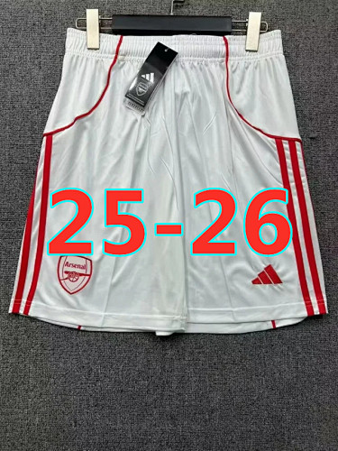 25-26 Arsenal Home Fans Version Shorts S-2XL