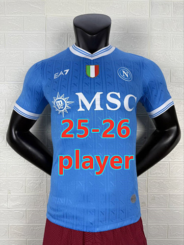 25-26 Napoli Home Player Version Jersey S-4XL