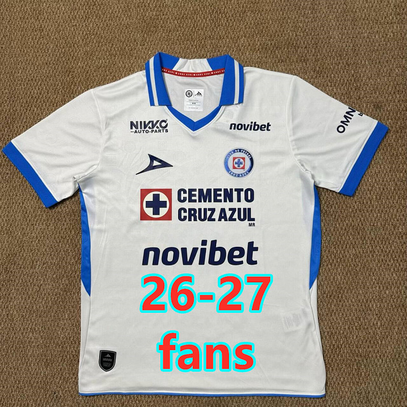 26-27 Cruz Azul Away Fans Version Jersey S-4XL