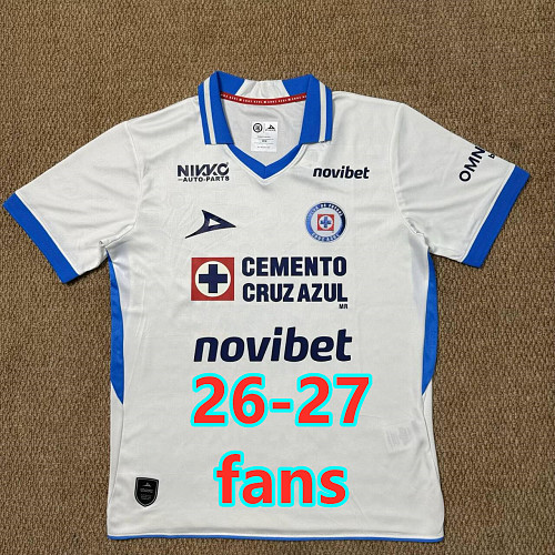 26-27 Cruz Azul Away Fans Version Jersey S-4XL