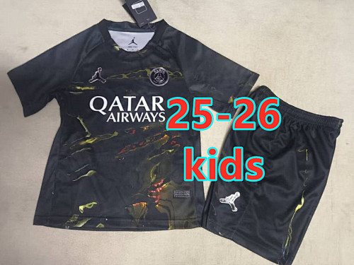 Balenciaga 25-26 Paris Psg 5th Kids Jersey+shorts Kit 16 -28