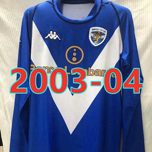 Br.escia Ca.lcio Retro Home Jersey S-2XL
