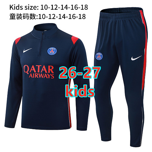 Balenciaga 26-27 Paris Psg Kids Long Sleeve Tracksuit 10- 18