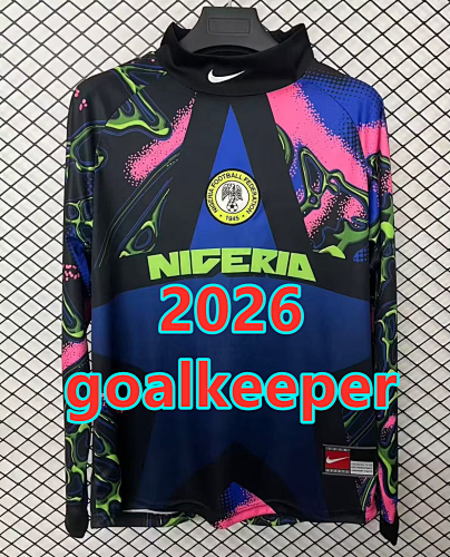Nigeria Goalkeeper Fans Long Sleeve Jersey S-2XL