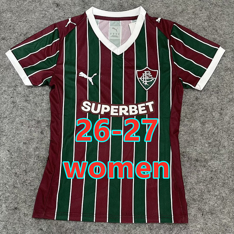 26-27 Fluminense Home Women Jersey S-2XL