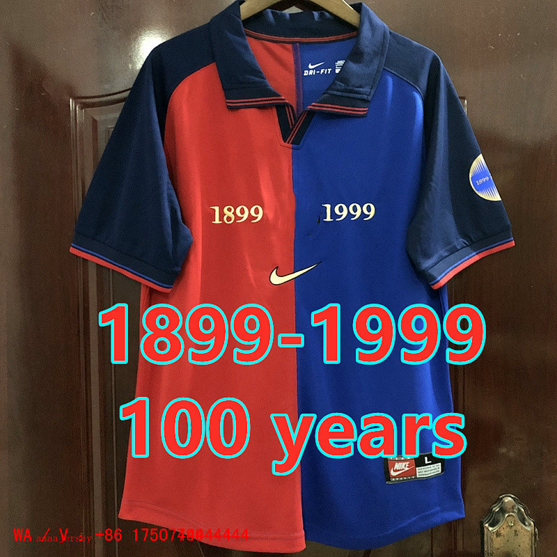 Barcelona Years Anniversary Retro S-2XL Home Jersey