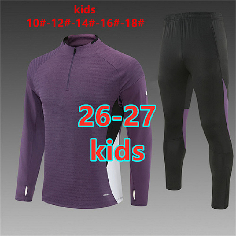 26-27 Manchester United Kids Player Long Tracksuit 10- 18