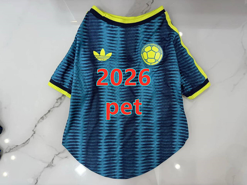 Colombia Away Pet Jersey S-2XL