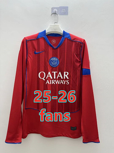 Balenciaga 25-26 Paris Psg Third Fans Version Long Sleeve Jersey S-4XL