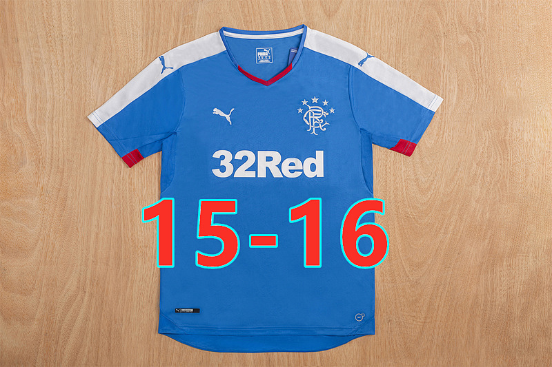 15-16 Rangers Home Retro Jersey S-2XL