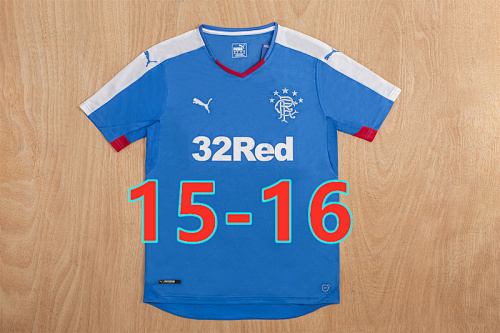 15-16 Rangers Home Retro Jersey S-2XL