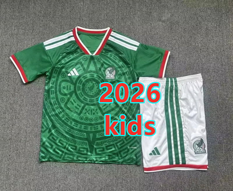 Mexico Home Kids Jersey+shorts Kit 16 -28