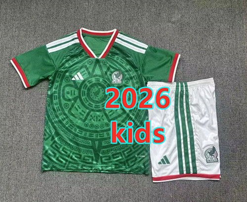 Mexico Home Kids Jersey+shorts Kit 16 -28
