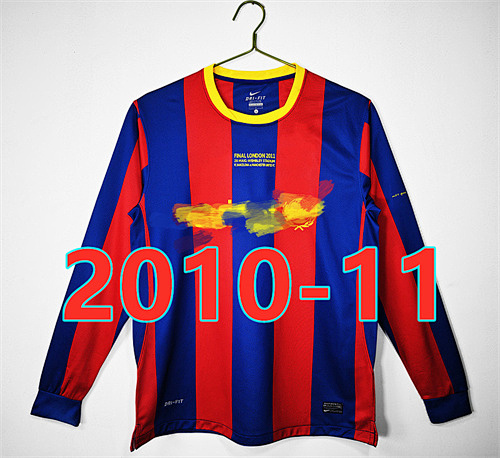 Barcelona Home Retro Long Sleeve Jersey S-2XL