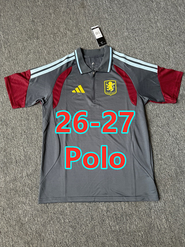 26-27 Aston Villa Polo Jersey S-3XL Polo