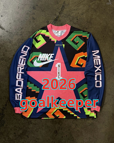 Mexico Goalkeeper Fans Long Jersey S-2XL