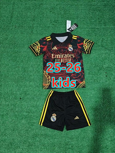 25-26 Real Madrid Special Kids Jersey+shorts Kit 16 -28