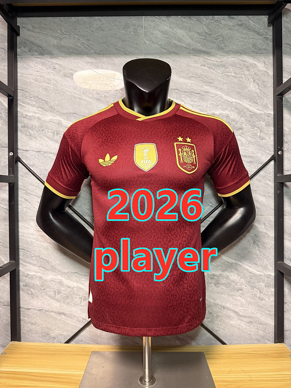 Spain Anniversary Player Jersey S-2XL
