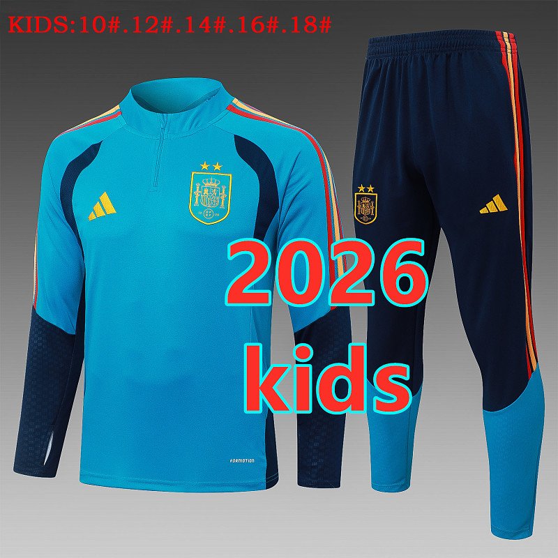 Spain Kids Long Sleeve Tracksuit 10 -18