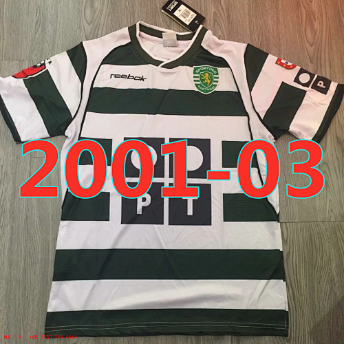 Sporting CP Retro TopThai Quality Home Jersey S-2XL