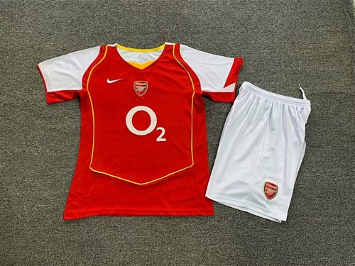 04-05 Arsenal Home Retro Kids Jersey+shorts Kit 16 -28