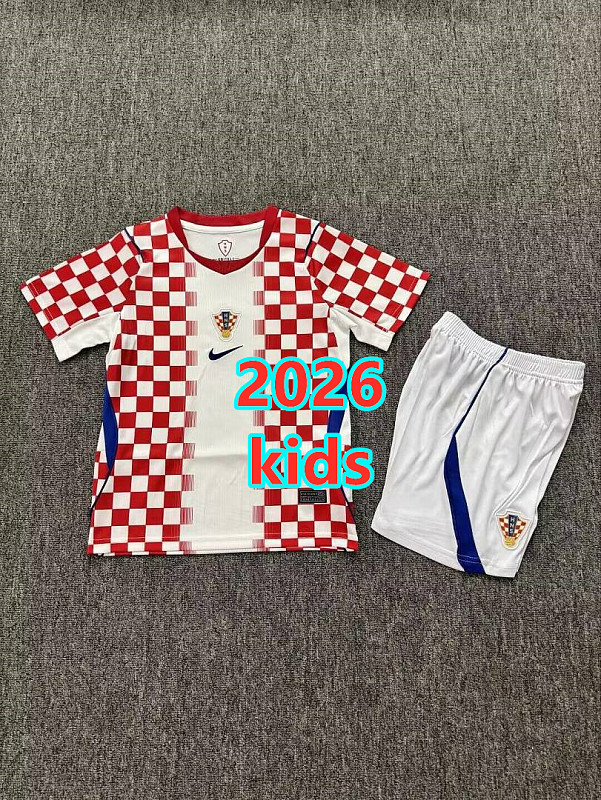 Croatia Home Kids 32 Teams Kit 16 -28 32