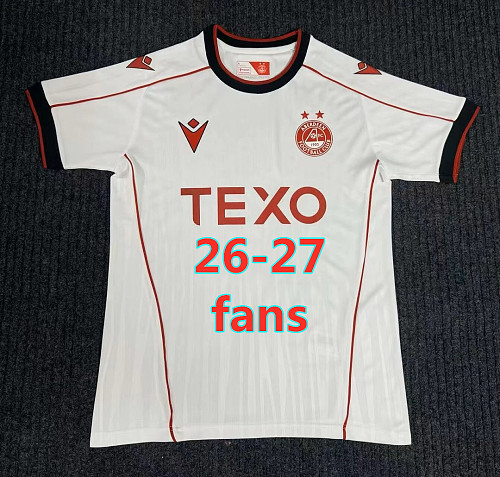 26-27 Aberdeen Away Fans Version Jersey S-2XL