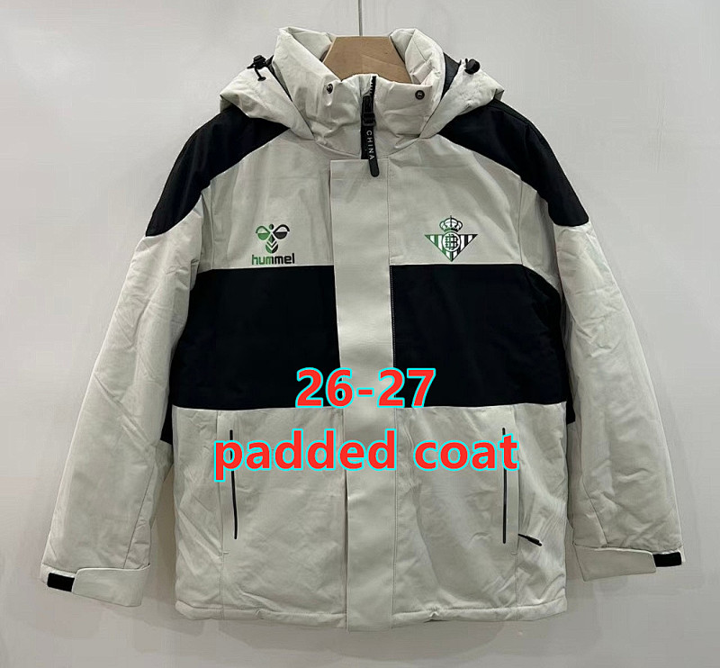 26-27 Real Betis Padded Coat S-2XL