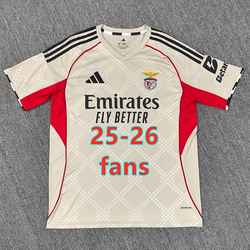 Fifa 25-26 Benfica Away Fans Version Jersey S-4XL