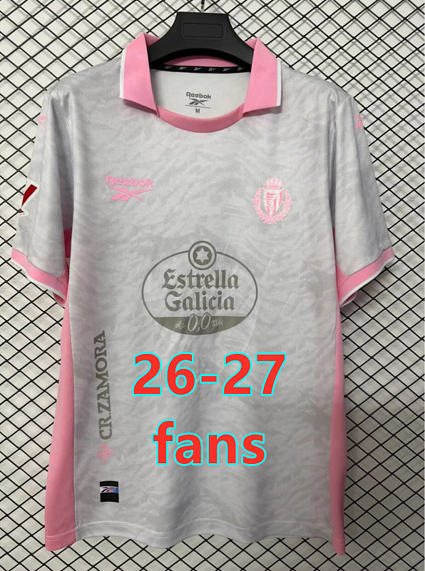 26-27 Real Valladolid Third Fans Version Jersey S-4XL