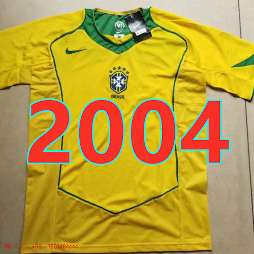 Brazil Retro TopThai Quality Jersey S-2XL