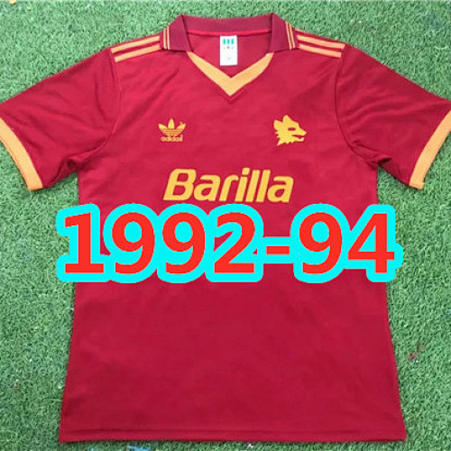 Roma Retro TopThai Quality Home Jersey S-2XL