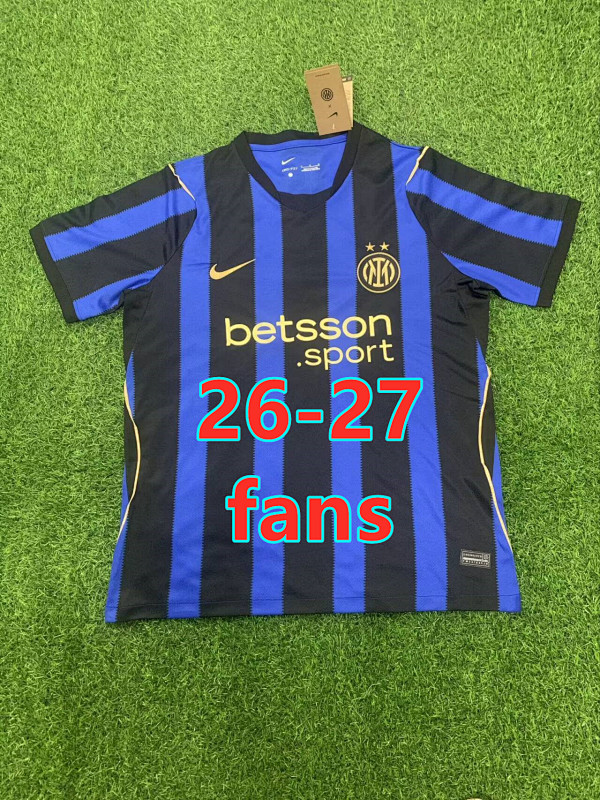 26-27 Inter Milan Home Fans Version Jersey S-2XL