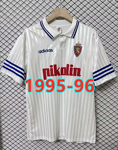 95-96 Zaragoza Home Retro Jersey S-2XL