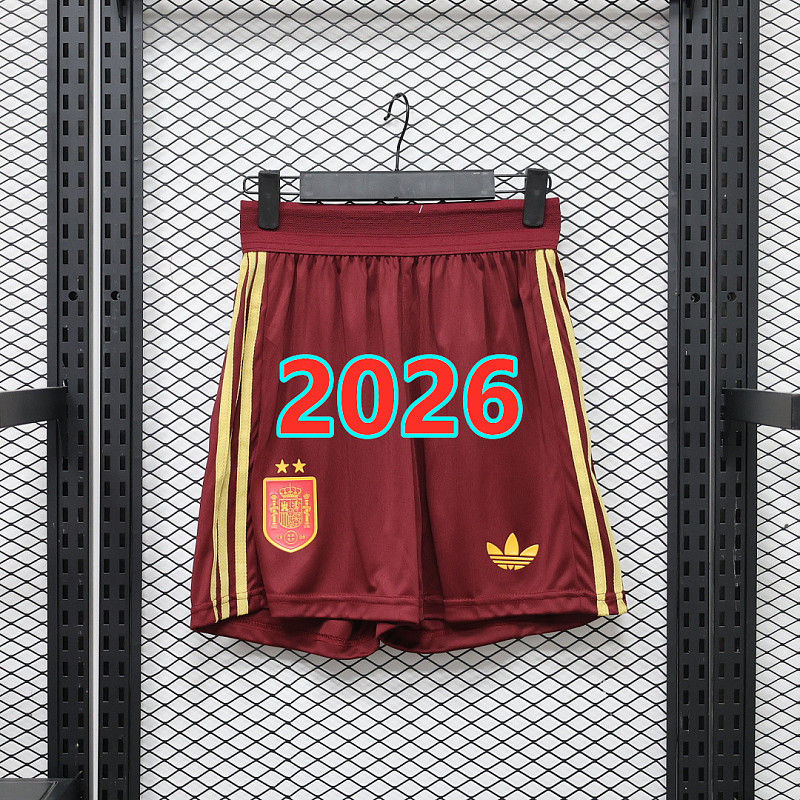 Spain Away Player Version With 2 Stars Shorts S-2XL 2