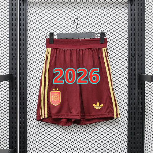 Spain Away Player Version With 2 Stars Shorts S-2XL 2