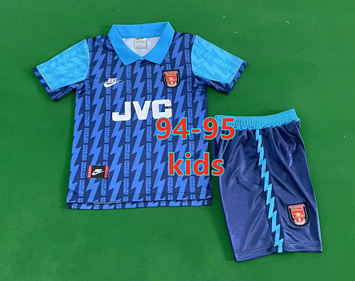 94-95 Arsenal Away Retro Kids Jersey+shorts Kit 16 -28
