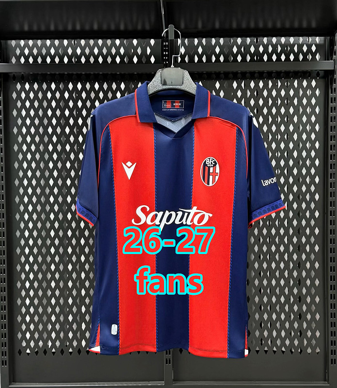 26-27 Bologna Home Fans Version Jersey S-4XL