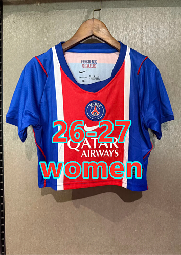 Balenciaga 26-27 Paris Psg Home Women Short Jersey S-2XL