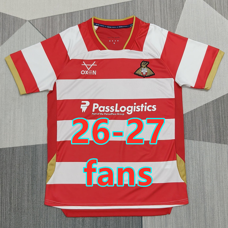 26-27 Doncaster Rovers Home Fans Version Jersey S-4XL