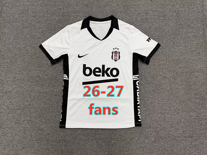 26-27 Besiktas Home Fans Version Jersey S-4XL
