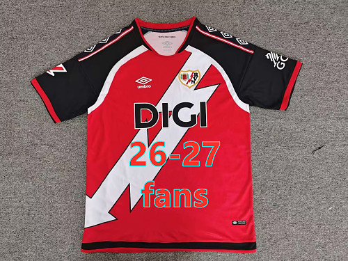 26-27 Rayo Vallecano Away Fans Version Jersey S-4XL