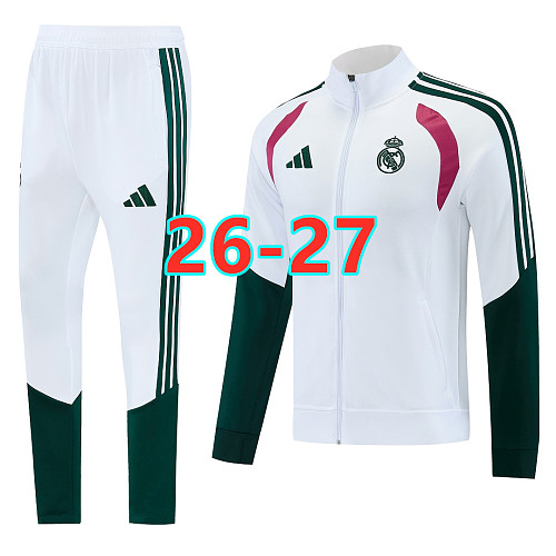 26-27 Real Madrid Long Zipper Jacket S-2XL