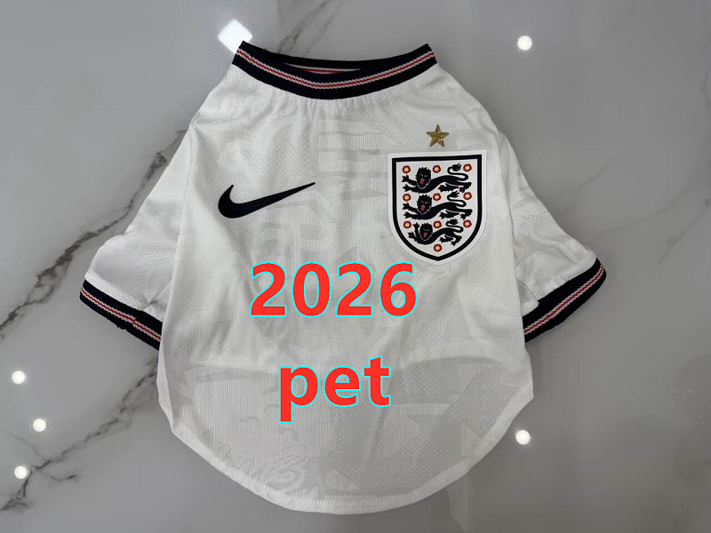 England Home Pet Jersey S-2XL