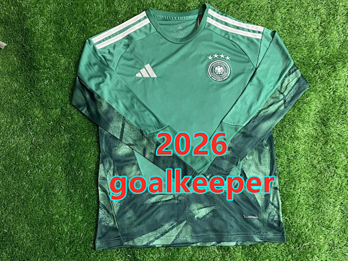 Germany Goalkeeper Fans Long Sleeve Jersey S-4XL