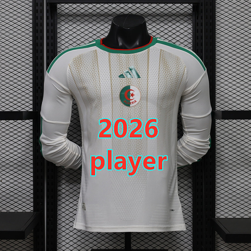 Algeria Home Player 32 Teams Long Sleeve S-2XL 32
