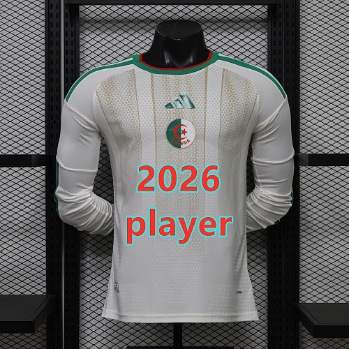 Algeria Home Player 32 Teams Long Sleeve S-2XL 32