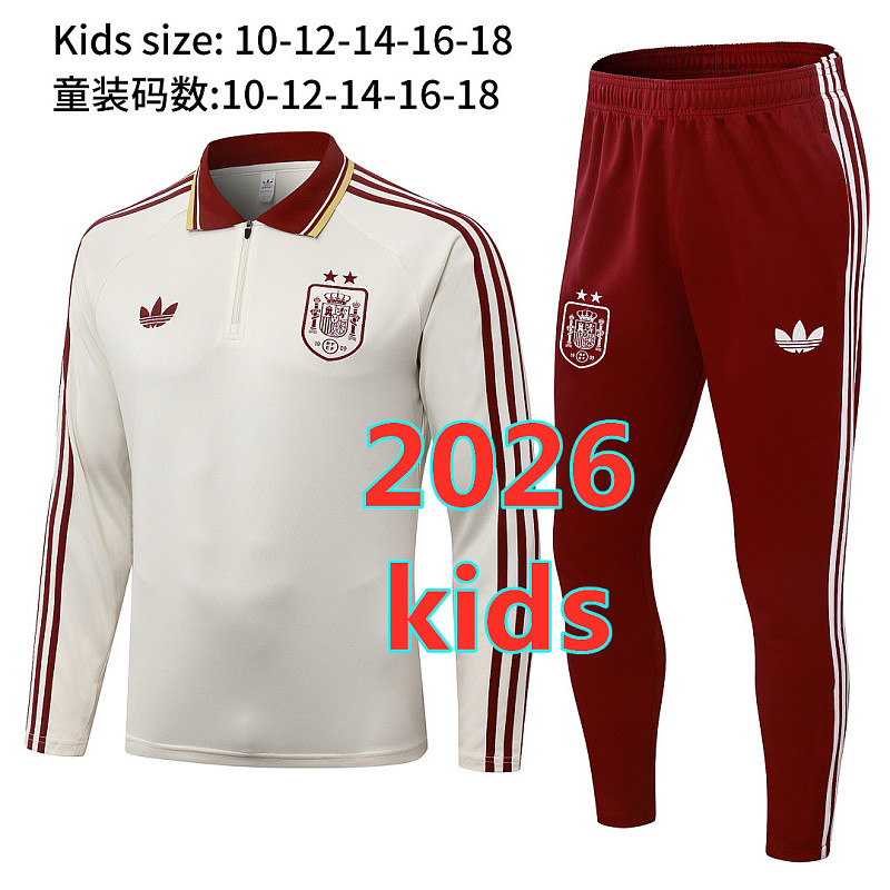 Spain Kids Long Sleeve Tracksuit 10 -18